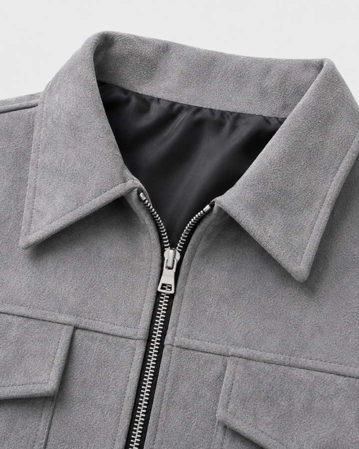 Chaqueta de ante utility masculina
