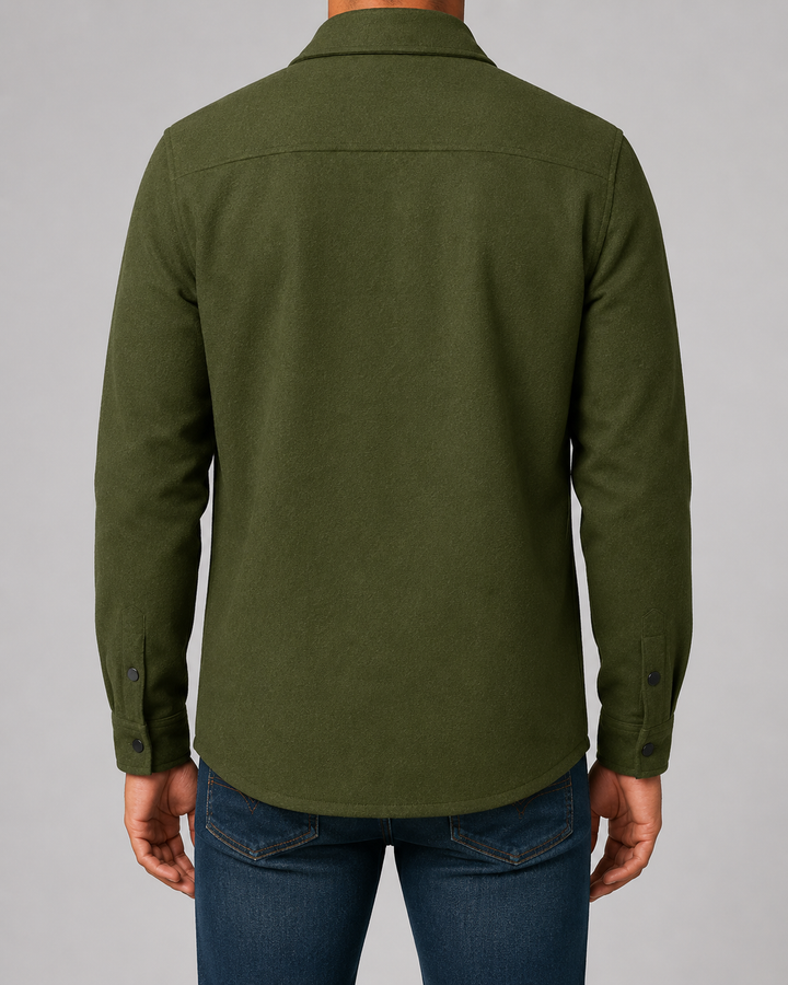 Sobrecamisa Texturizada de Bolsillos Hombre