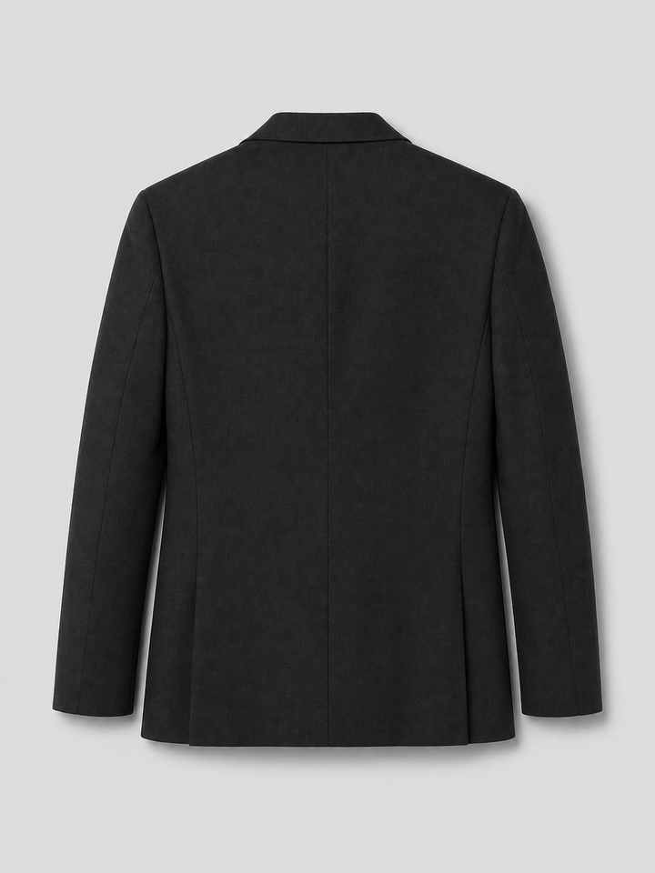 Blazer ligero efecto lino entallado