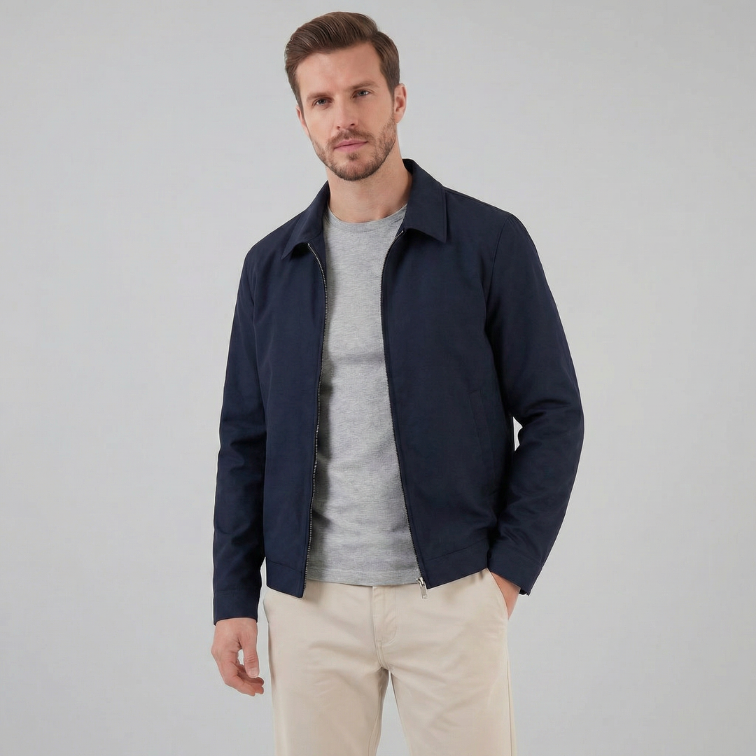 Chaqueta Ligera con Cremallera Hombre