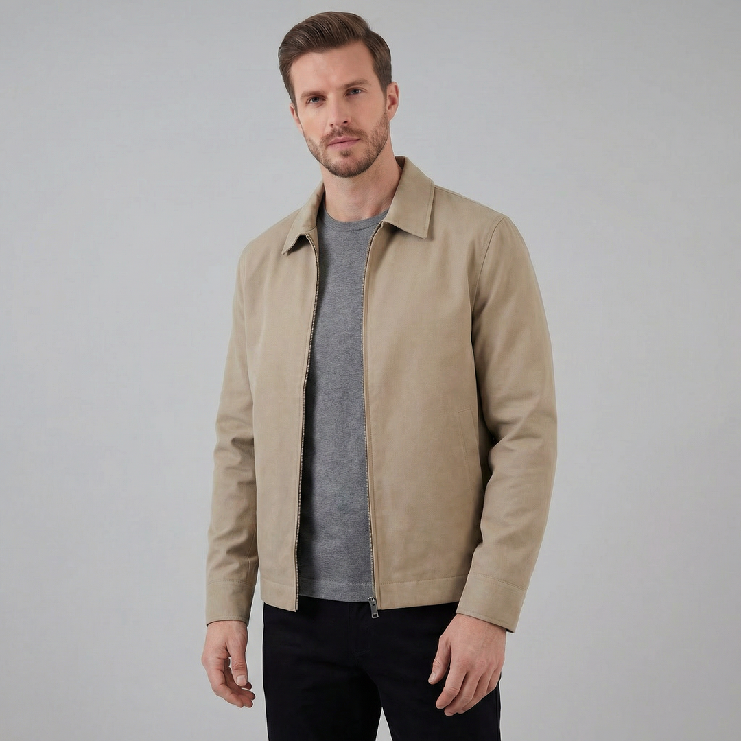 Chaqueta Ligera con Cremallera Hombre