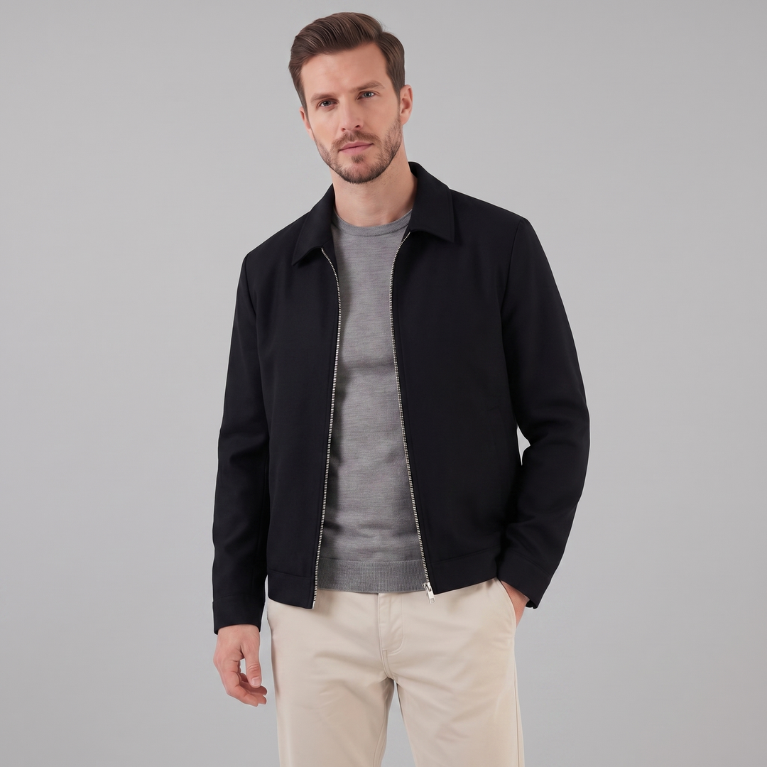 Chaqueta Ligera con Cremallera Hombre