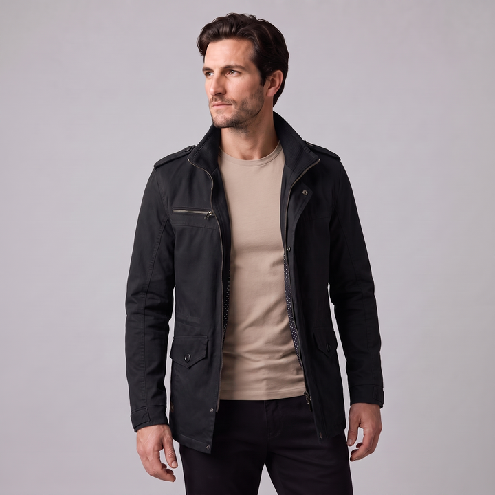 Chaqueta acolchada de algodón masculina