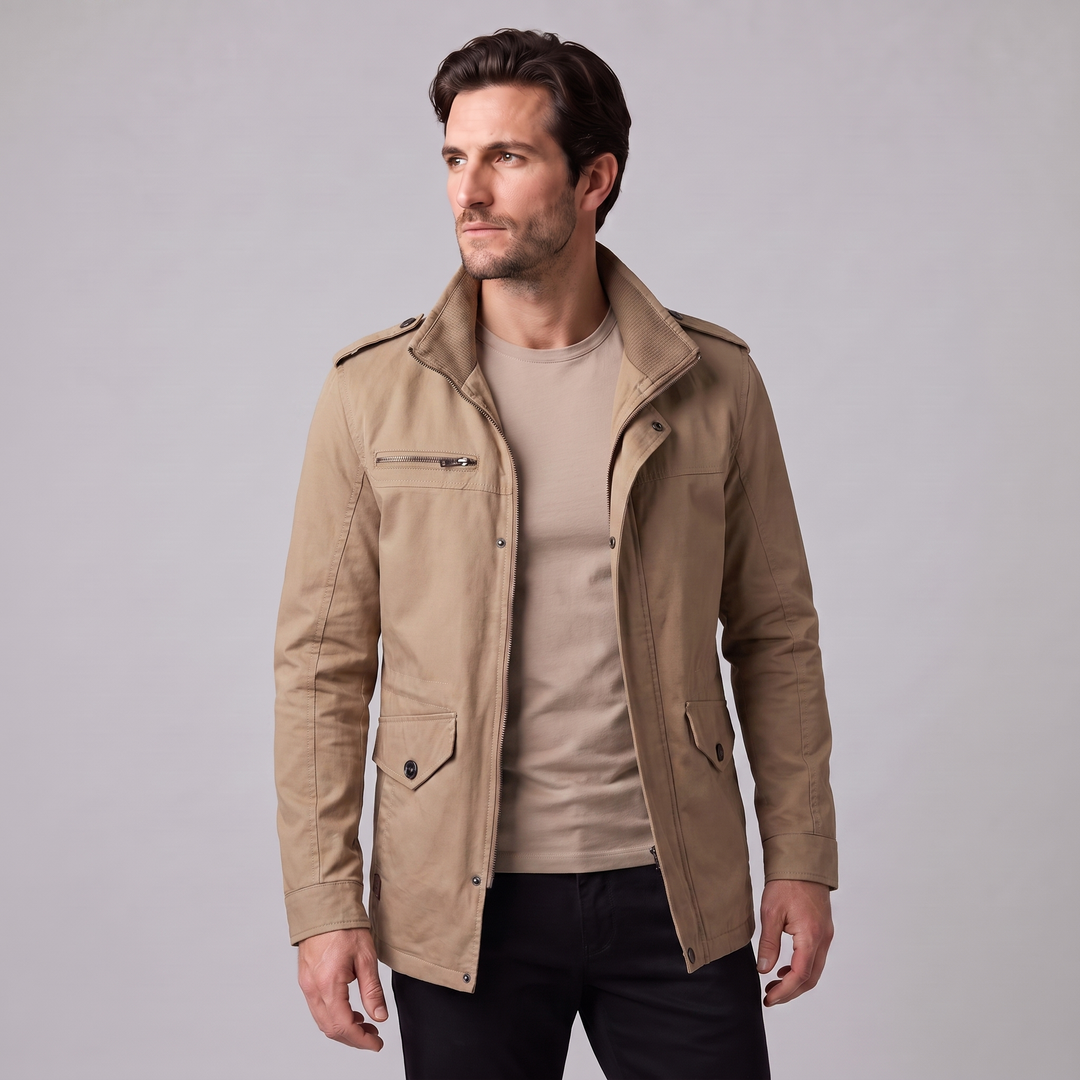 Chaqueta acolchada de algodón masculina