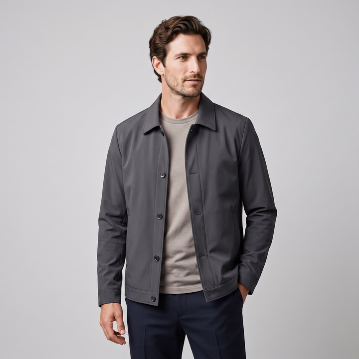 Chaqueta masculina forrada en forro polar