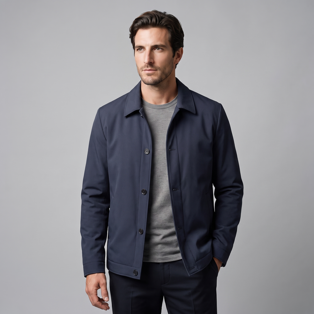 Chaqueta masculina forrada en forro polar