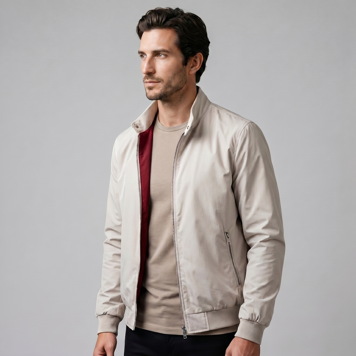 Chaqueta bomber de cuello alto