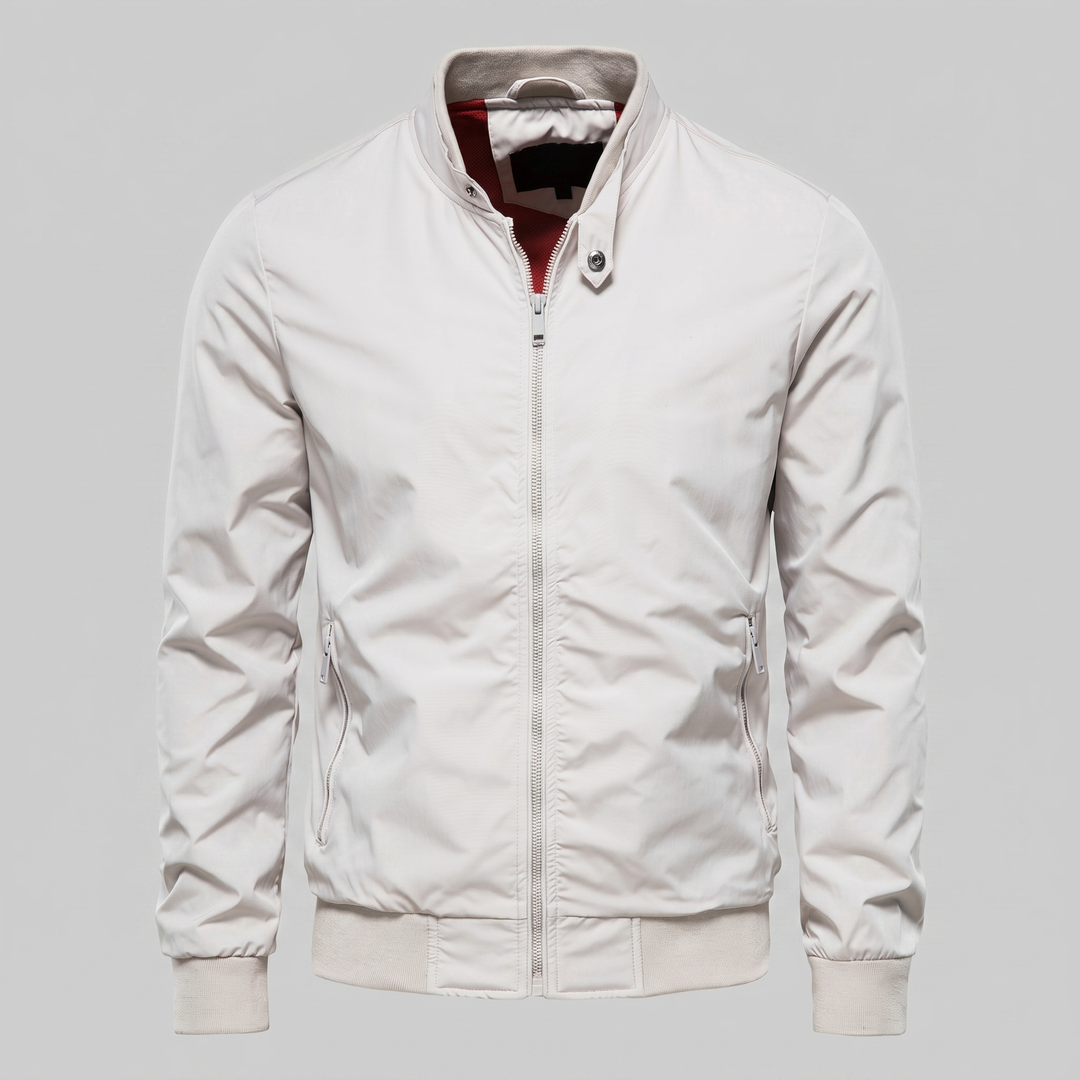 Chaqueta bomber de cuello alto