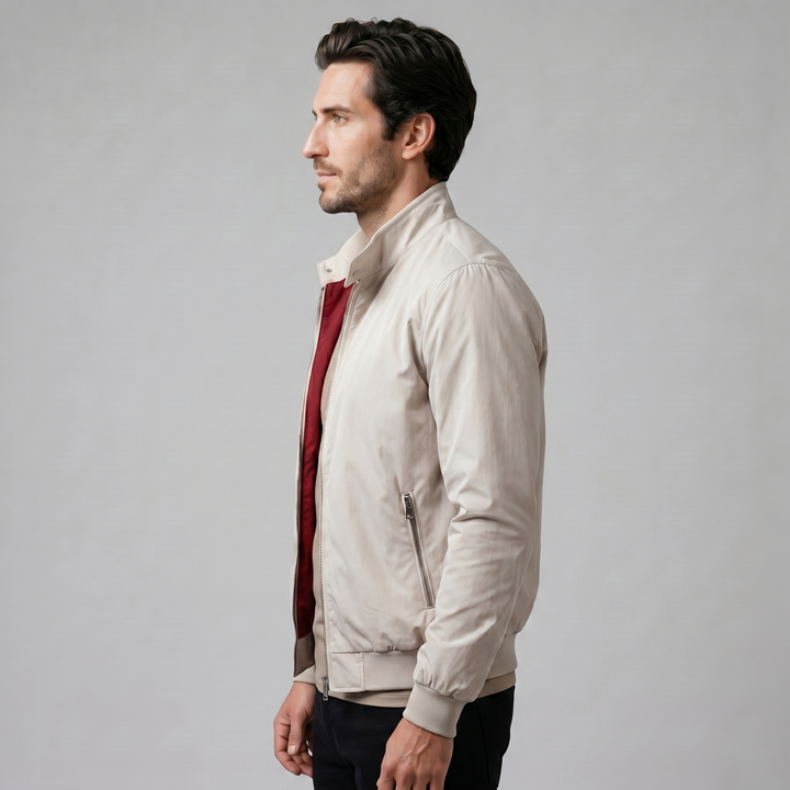 Chaqueta bomber de cuello alto