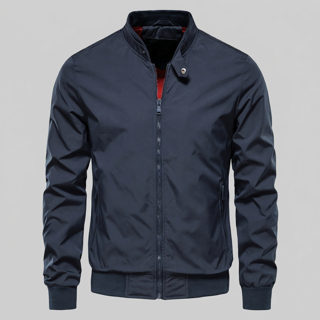 Chaqueta bomber de cuello alto