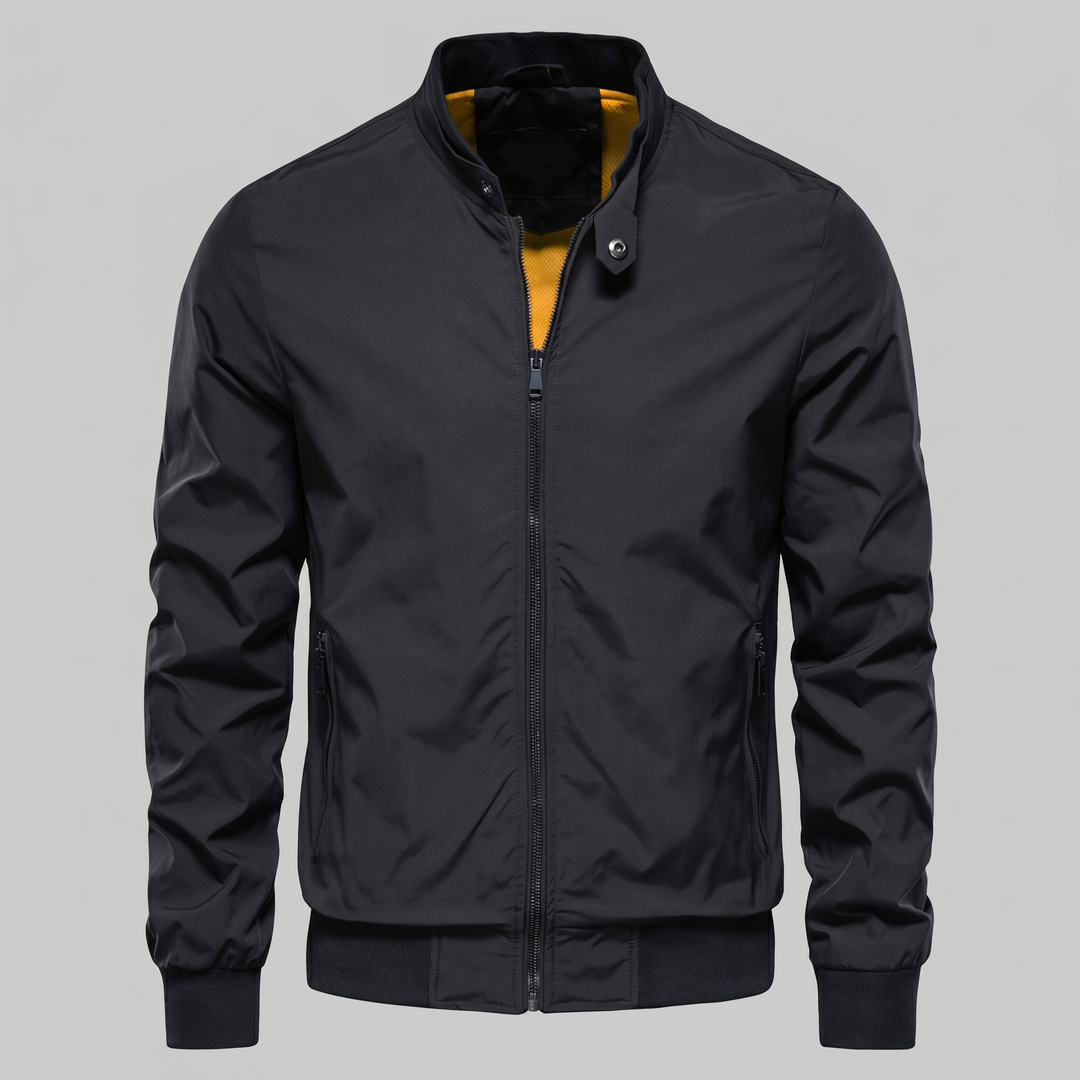 Chaqueta bomber de cuello alto