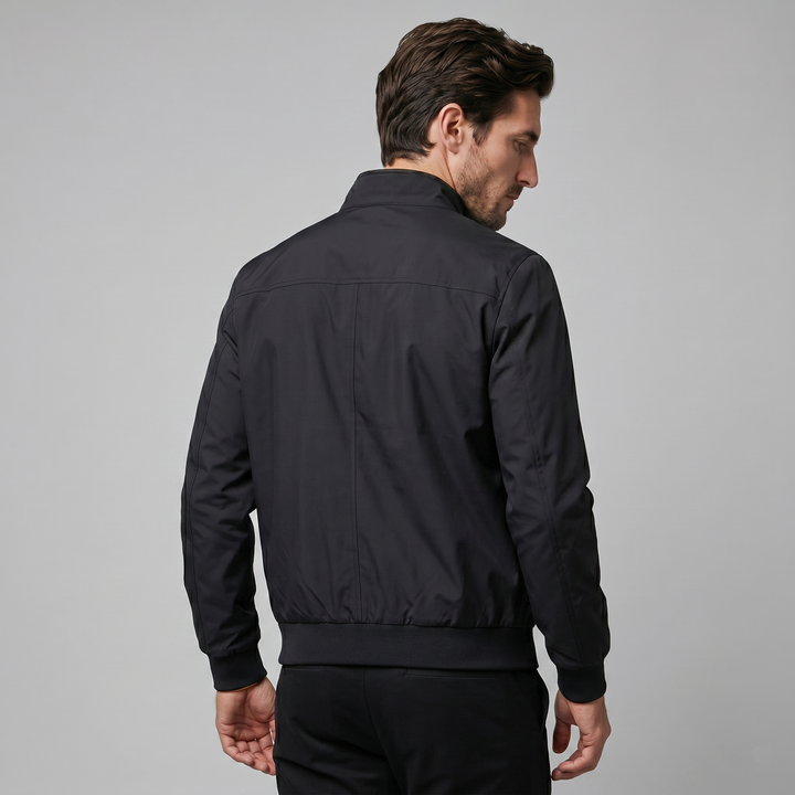 Chaqueta bomber de cuello alto