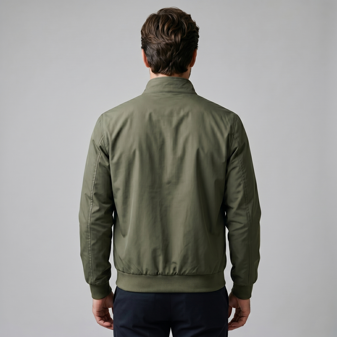 Chaqueta bomber de cuello alto