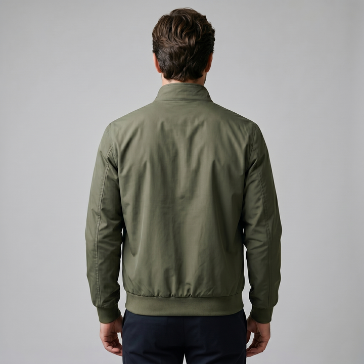 Chaqueta bomber de cuello alto