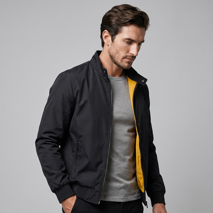 Chaqueta bomber de cuello alto