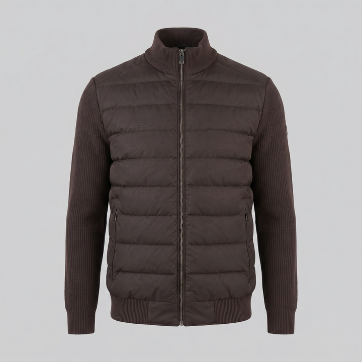 Chaqueta híbrida acolchada de punto