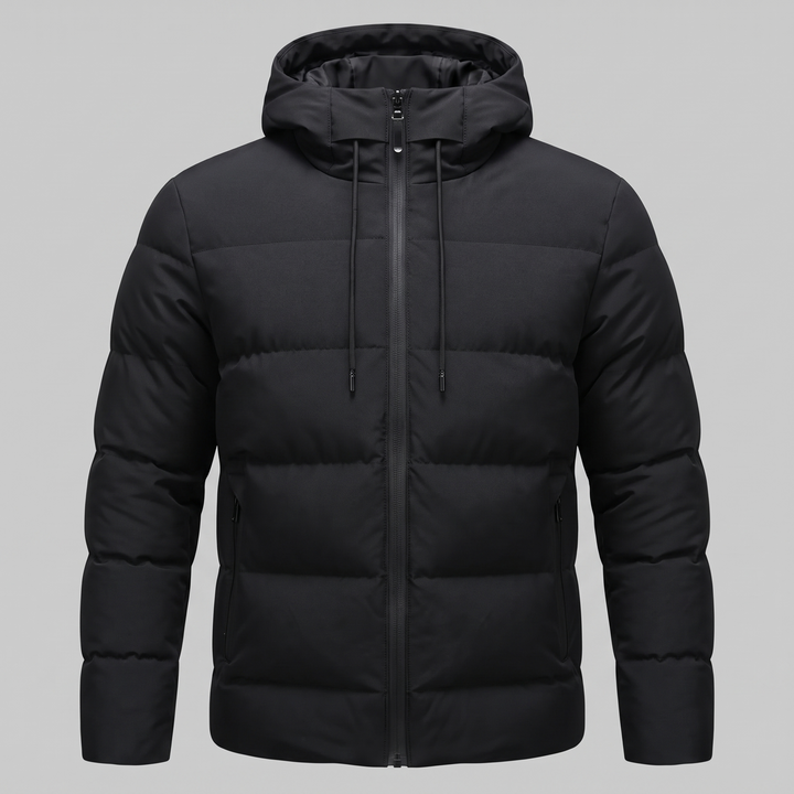 Chaqueta acolchada masculina resistente al clima