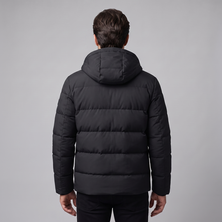 Chaqueta acolchada masculina resistente al clima