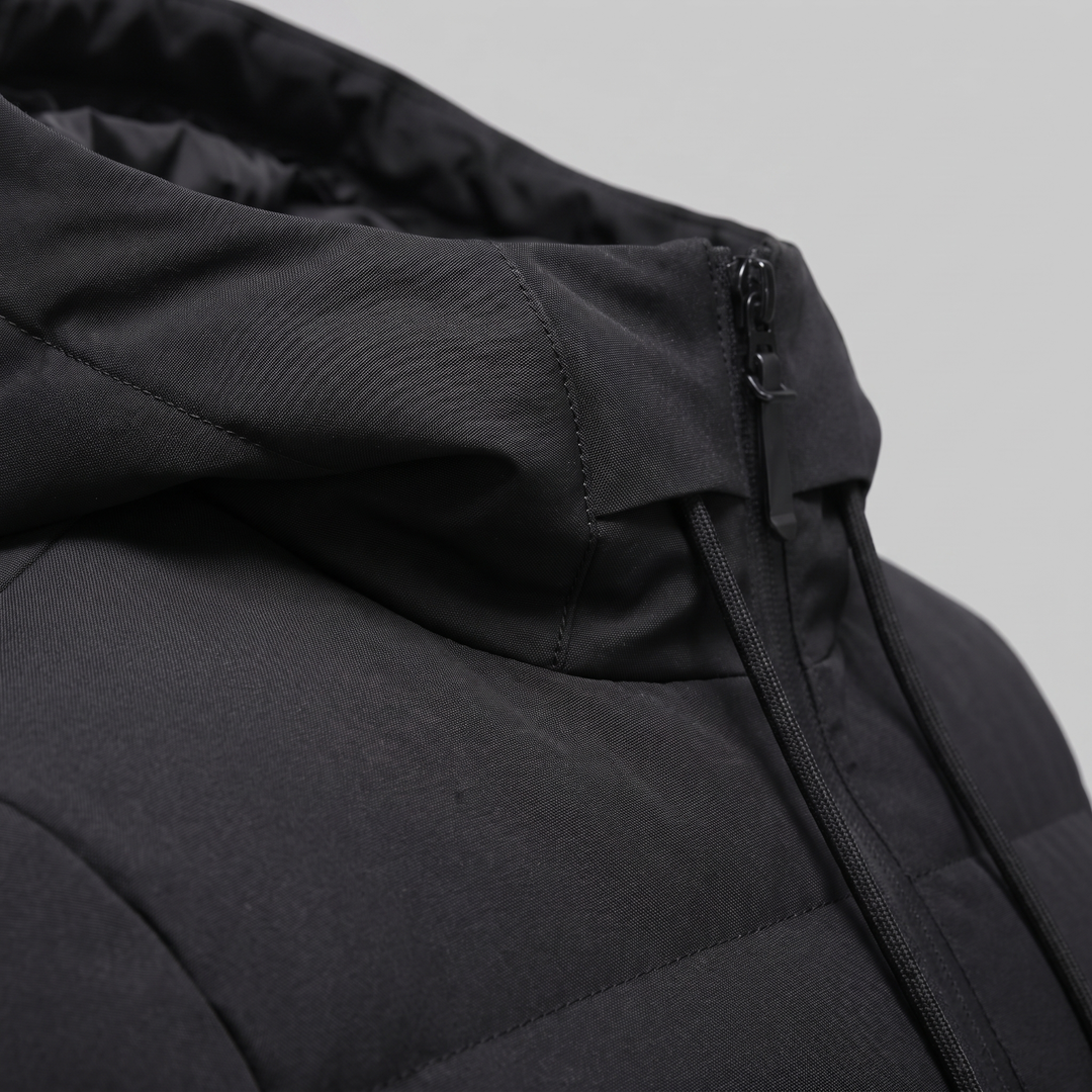 Chaqueta acolchada masculina resistente al clima