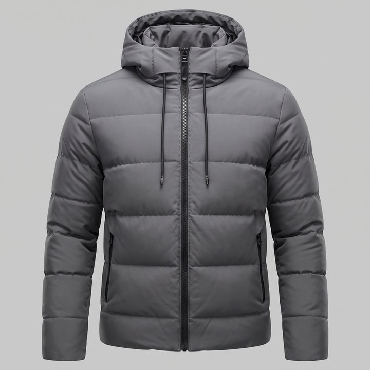 Chaqueta acolchada masculina resistente al clima