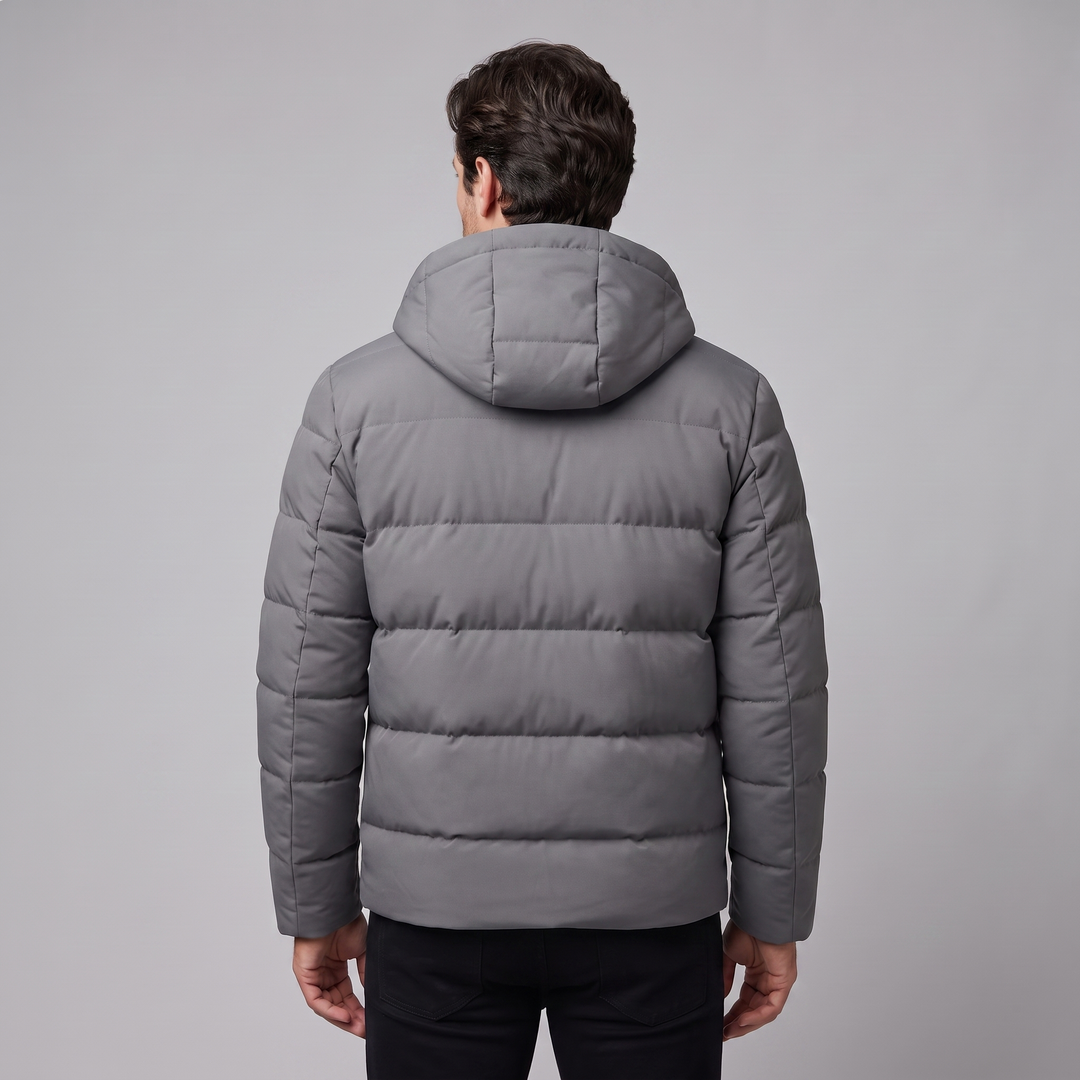 Chaqueta acolchada masculina resistente al clima