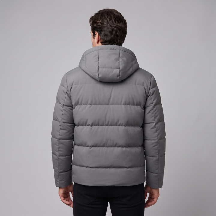 Chaqueta acolchada masculina resistente al clima