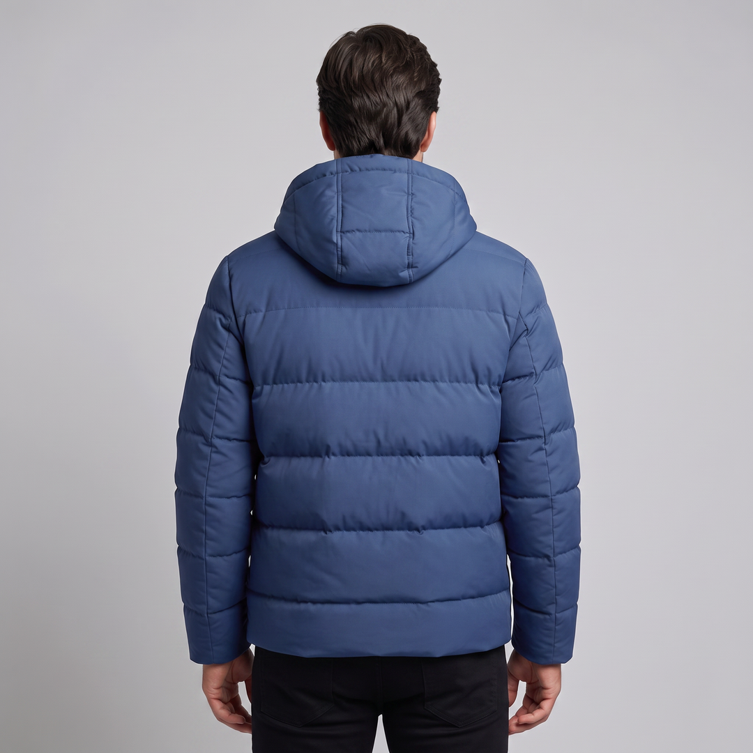 Chaqueta acolchada masculina resistente al clima