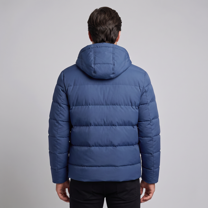 Chaqueta acolchada masculina resistente al clima