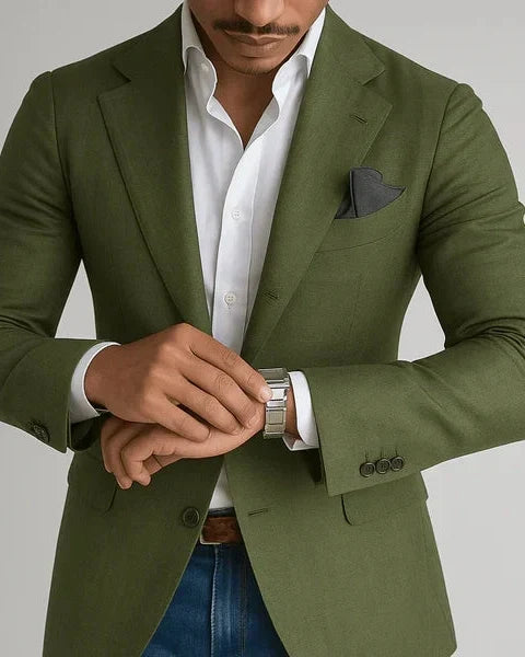 Blazer estructurado de corte sartorial