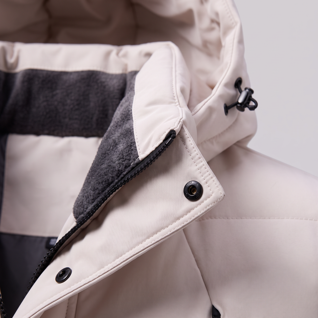 Parka acolchada cortavientos masculina