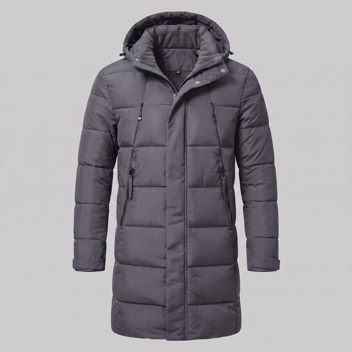 Parka acolchada cortavientos masculina