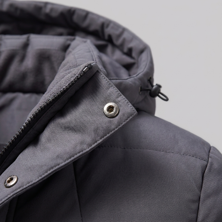 Parka acolchada cortavientos masculina