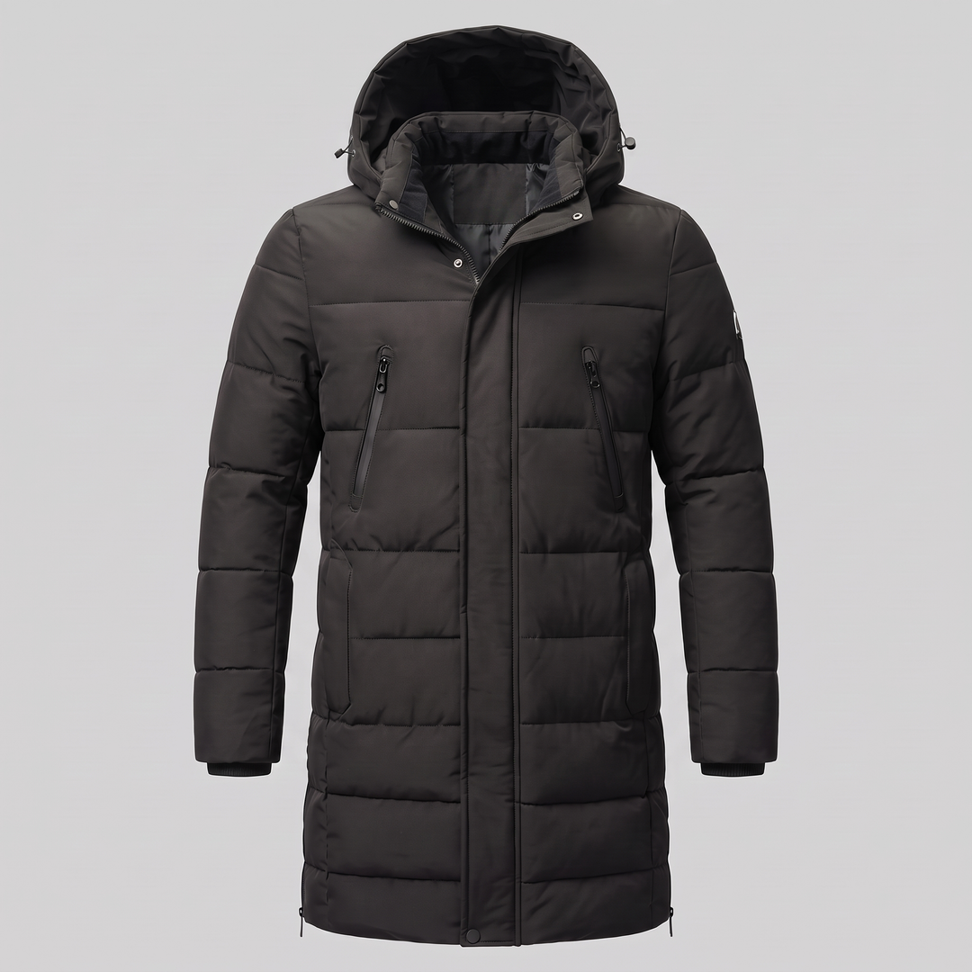 Parka acolchada cortavientos masculina