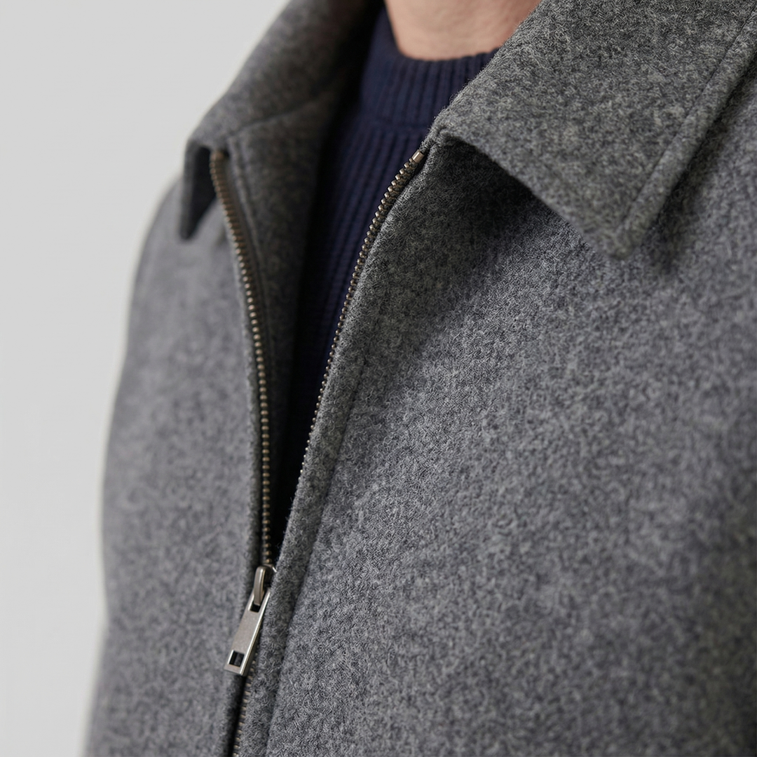 Chaqueta masculina de mezcla de lana