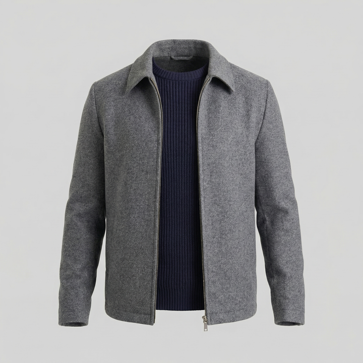 Chaqueta masculina de mezcla de lana