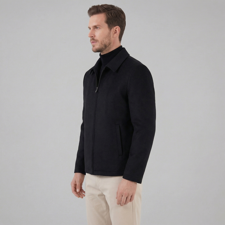 Chaqueta masculina de mezcla de lana