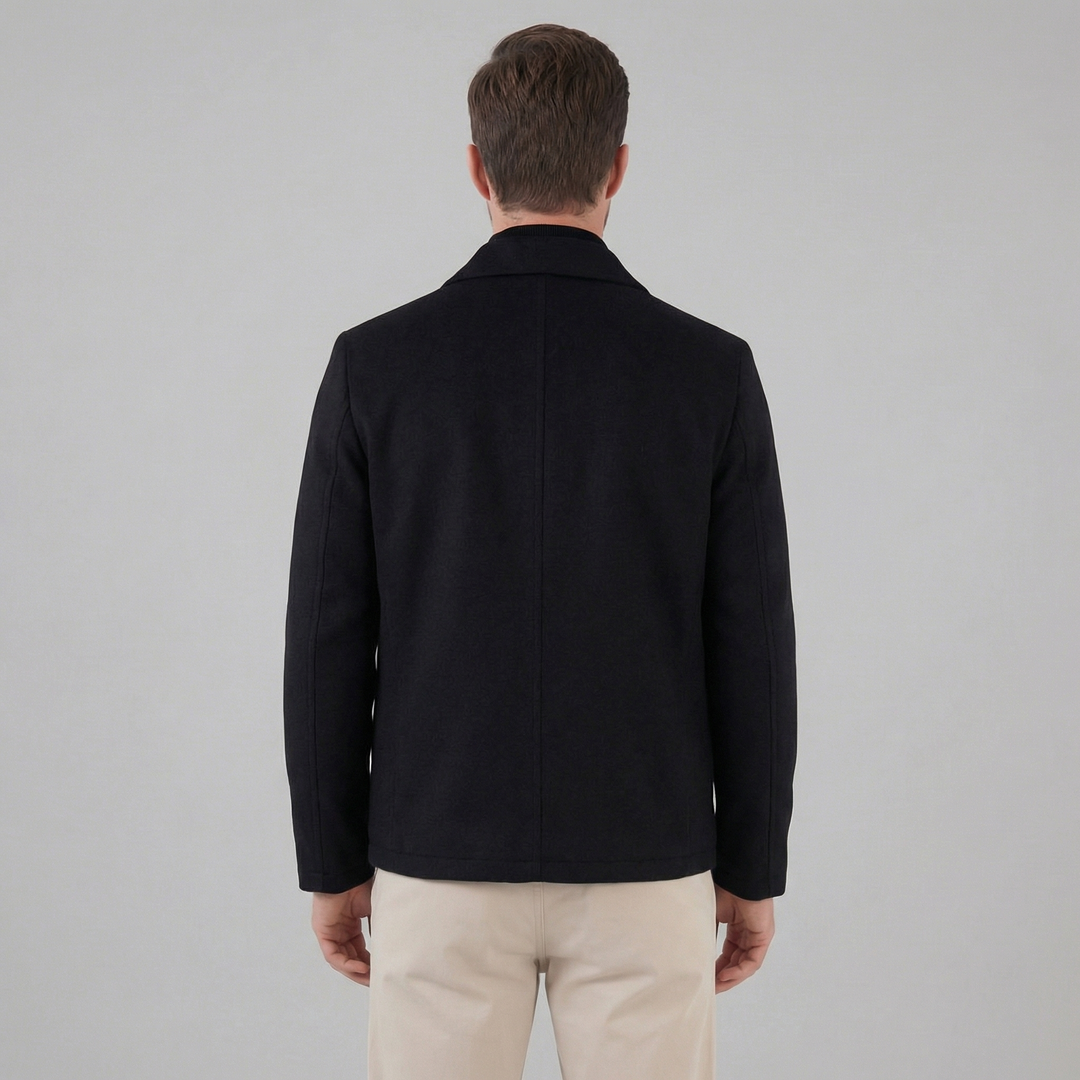 Chaqueta masculina de mezcla de lana