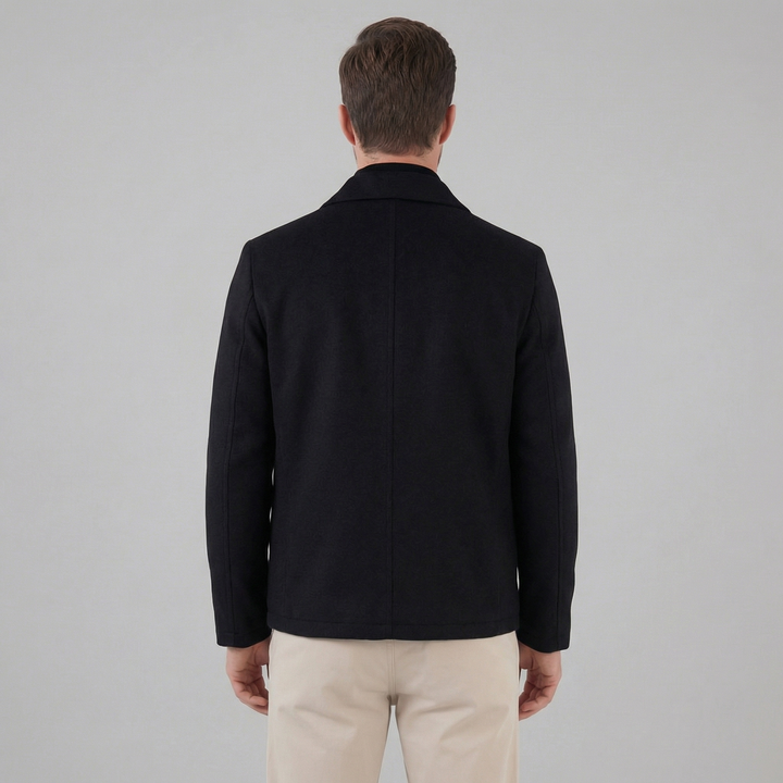 Chaqueta masculina de mezcla de lana