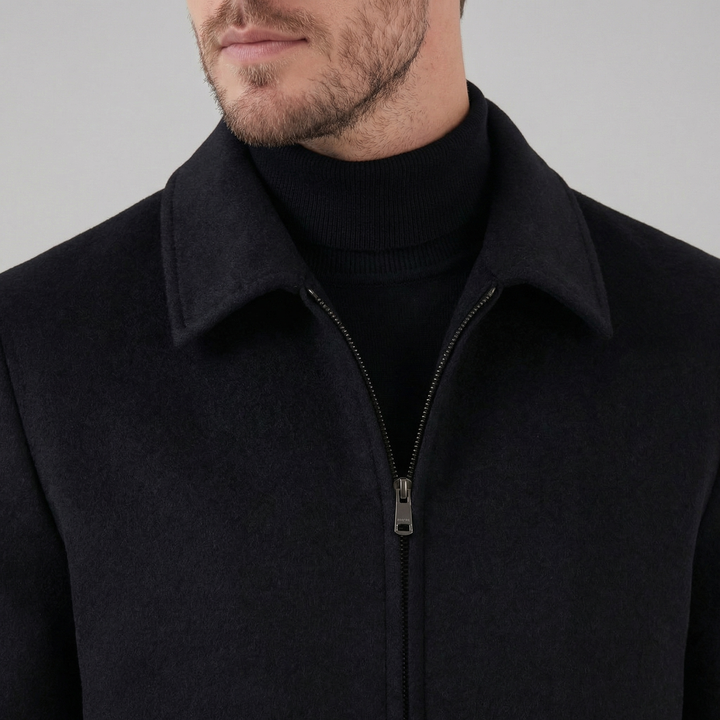 Chaqueta masculina de mezcla de lana