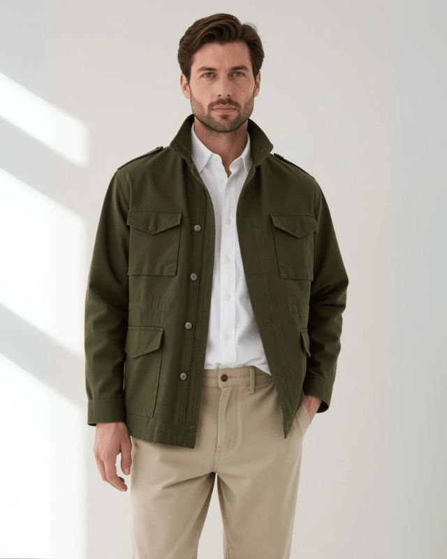 Chaqueta de algodón tipo campo