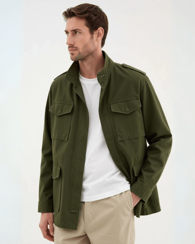 Chaqueta de algodón tipo campo