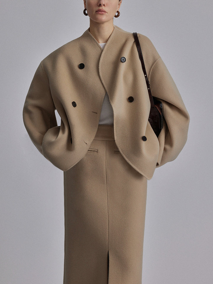 Chaqueta oversize de tejido resistente