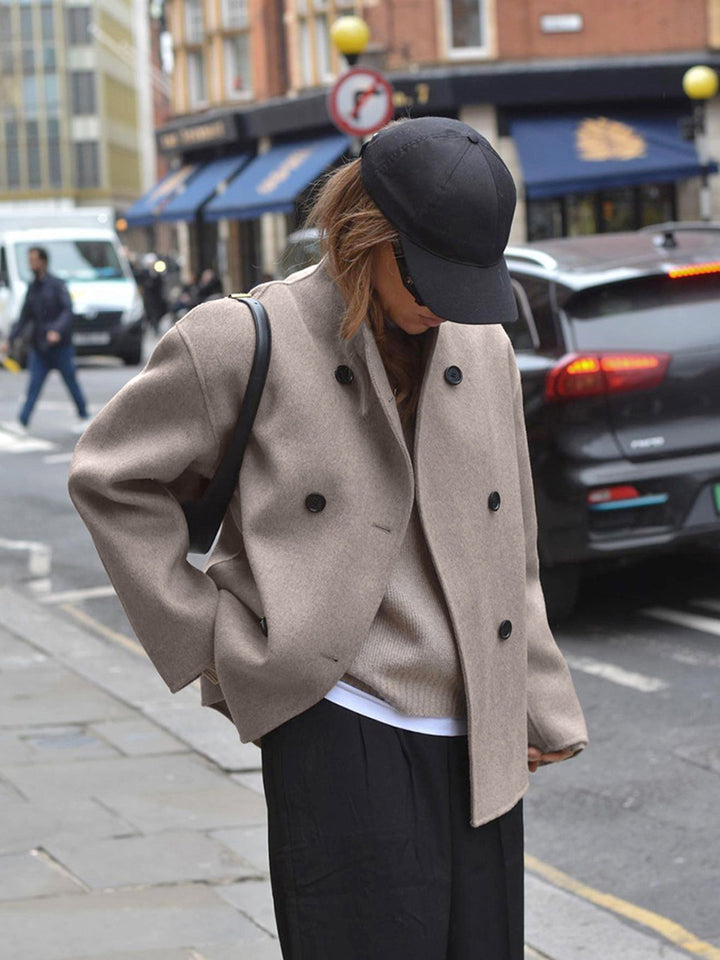 Chaqueta oversize de tejido resistente