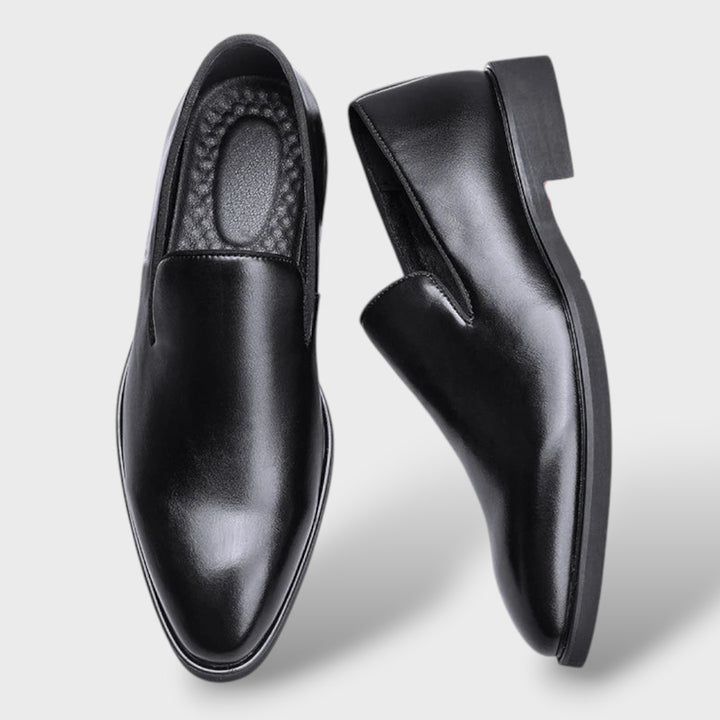 Mocasines Hombre Cuero Polished Pointed Toe Formal