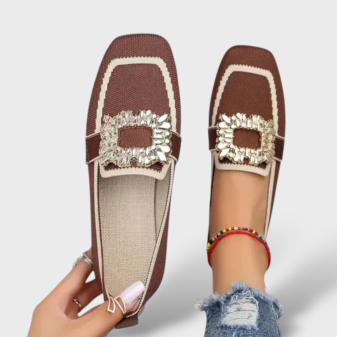 Mocasines Loafer Planas Hebilla Joyera Strass