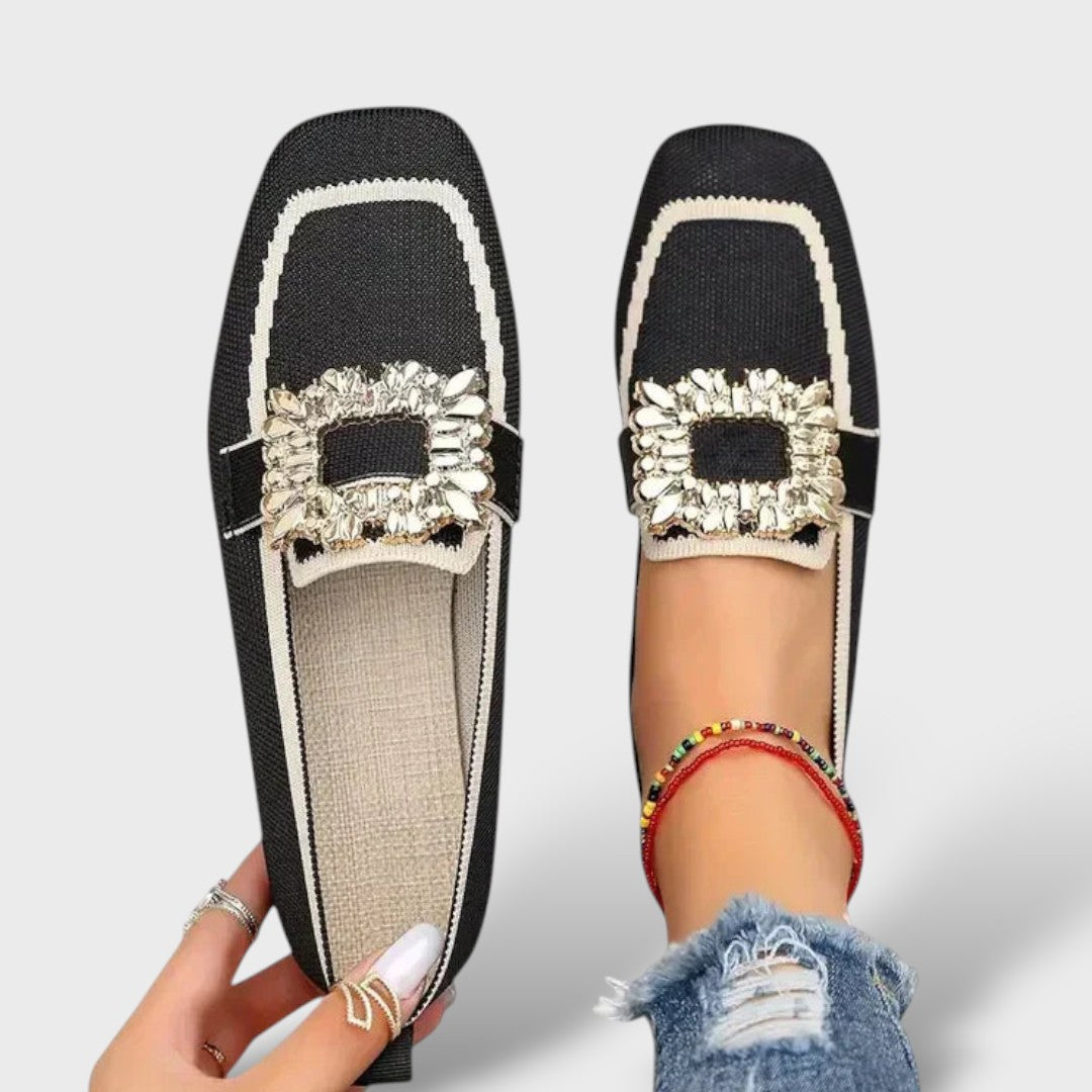 Mocasines Loafer Planas Hebilla Joyera Strass