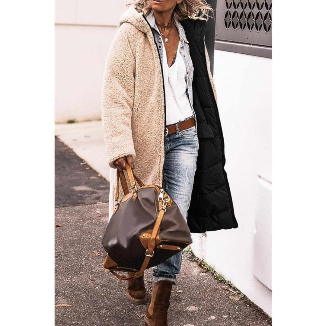 Abrigo reversible acolchado de invierno