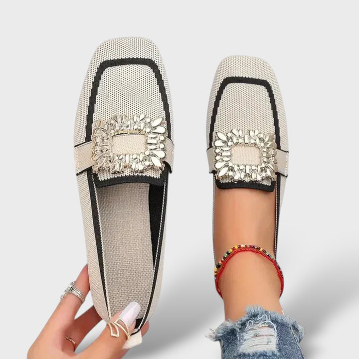 Mocasines Loafer Planas Hebilla Joyera Strass