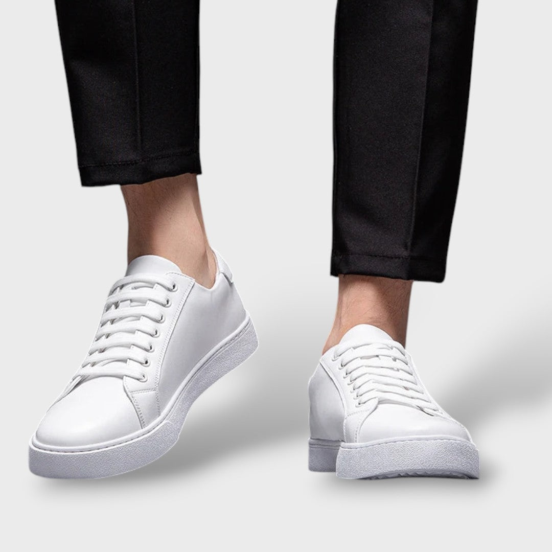 Zapatillas Piel Negra Hombre