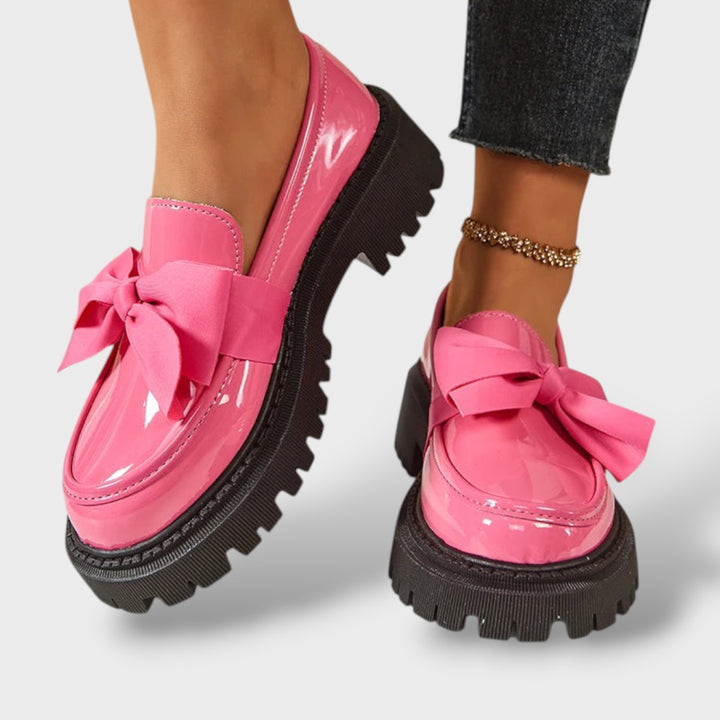 Zapatillas Plataforma Charol Lazo